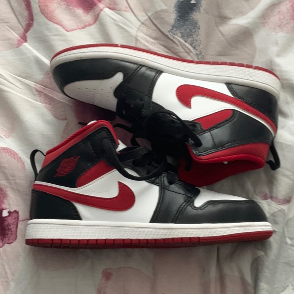 Nike Air Jordan Black and Red Sneakers